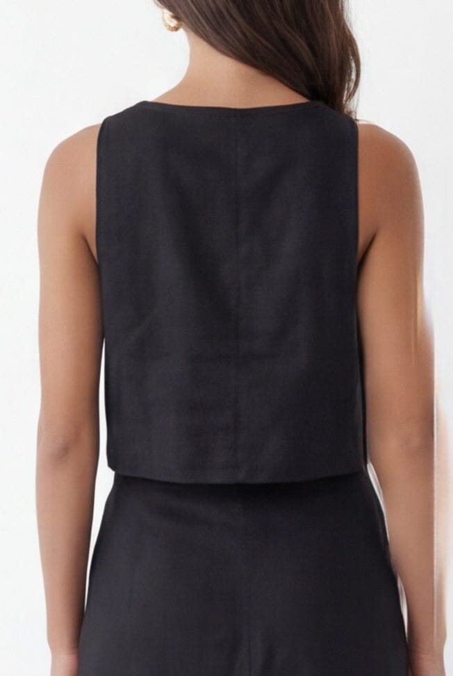TOP BOITE - CHELSEA - NOIR TOP NEW KOOKAI Mode Kookai