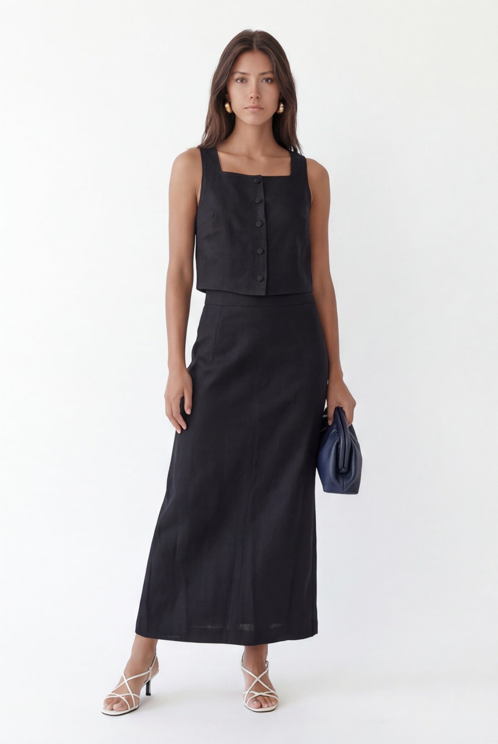 TOP BOITE - CHELSEA - NOIR TOP NEW KOOKAI Mode Kookai