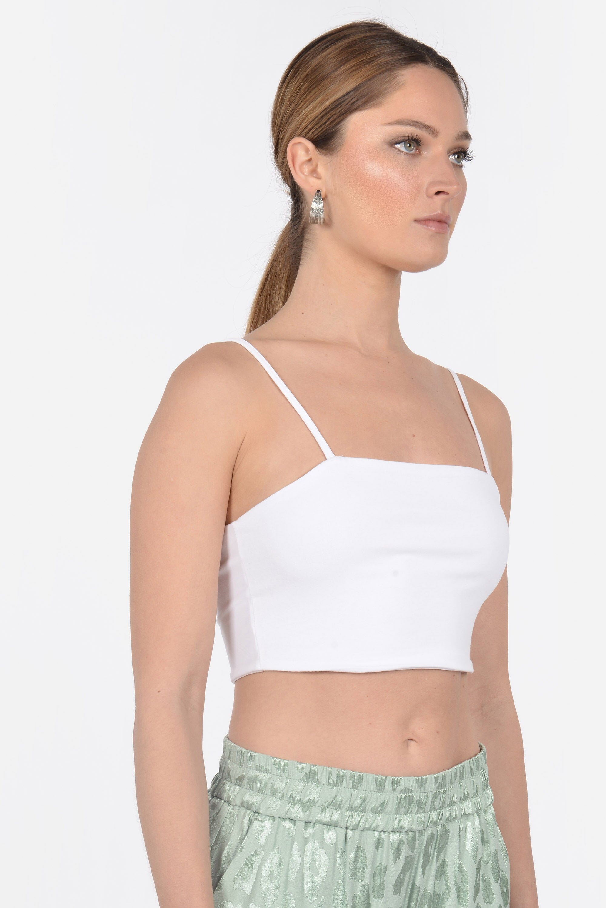 TOP BRETELLES JULIA BLANC TEE SHIRT KOOKAI Mode Kookai