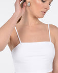 TOP BRETELLES JULIA BLANC TEE SHIRT KOOKAI Mode Kookai