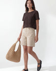 TOP BRODE - CORDIS - CHOCOLAT TEE SHIRT NEW KOOKAI Mode Kookai
