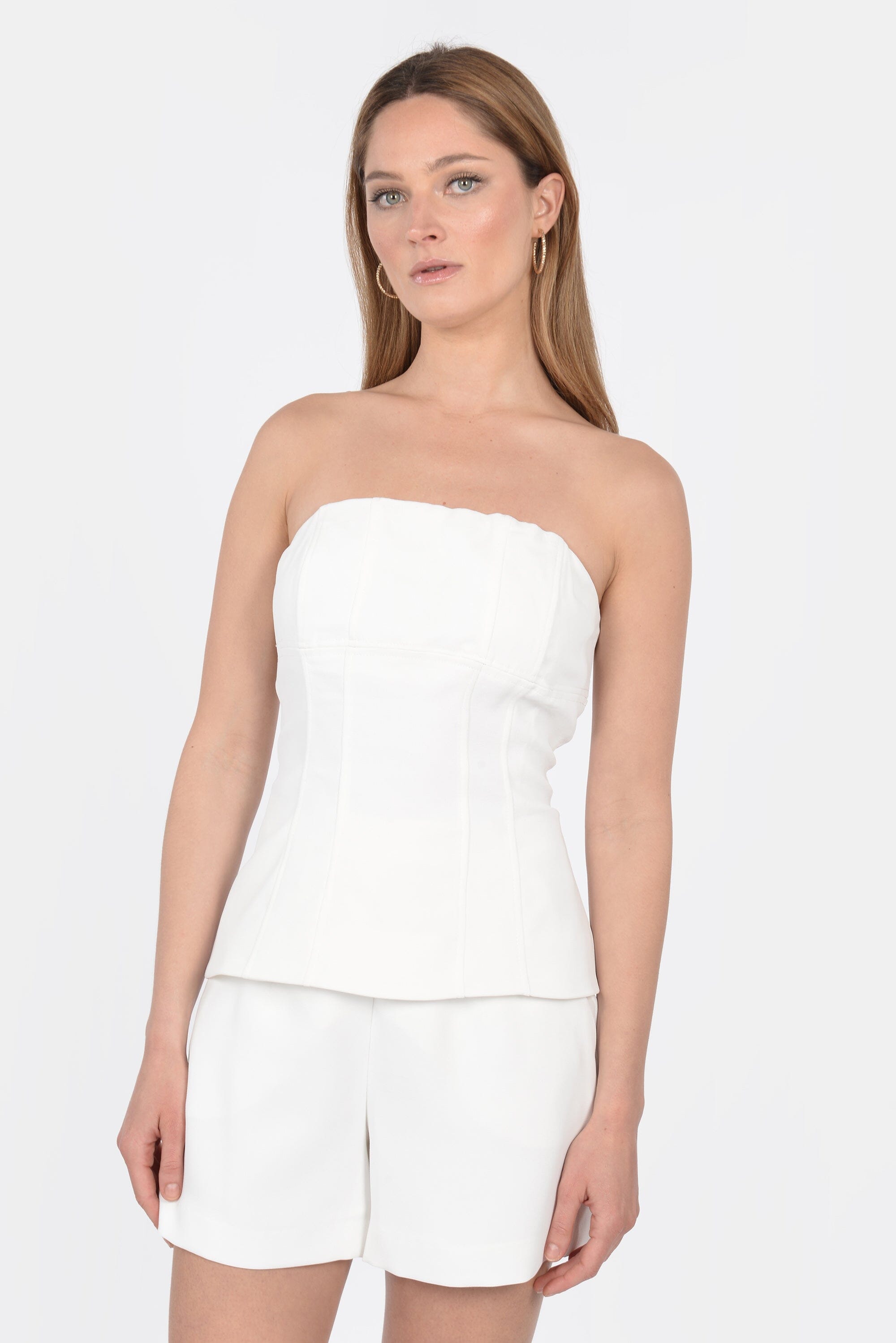 TOP BUSTIER KOBE NATURAL WHITE CHEMISIER KOOKAI Mode Kookai
