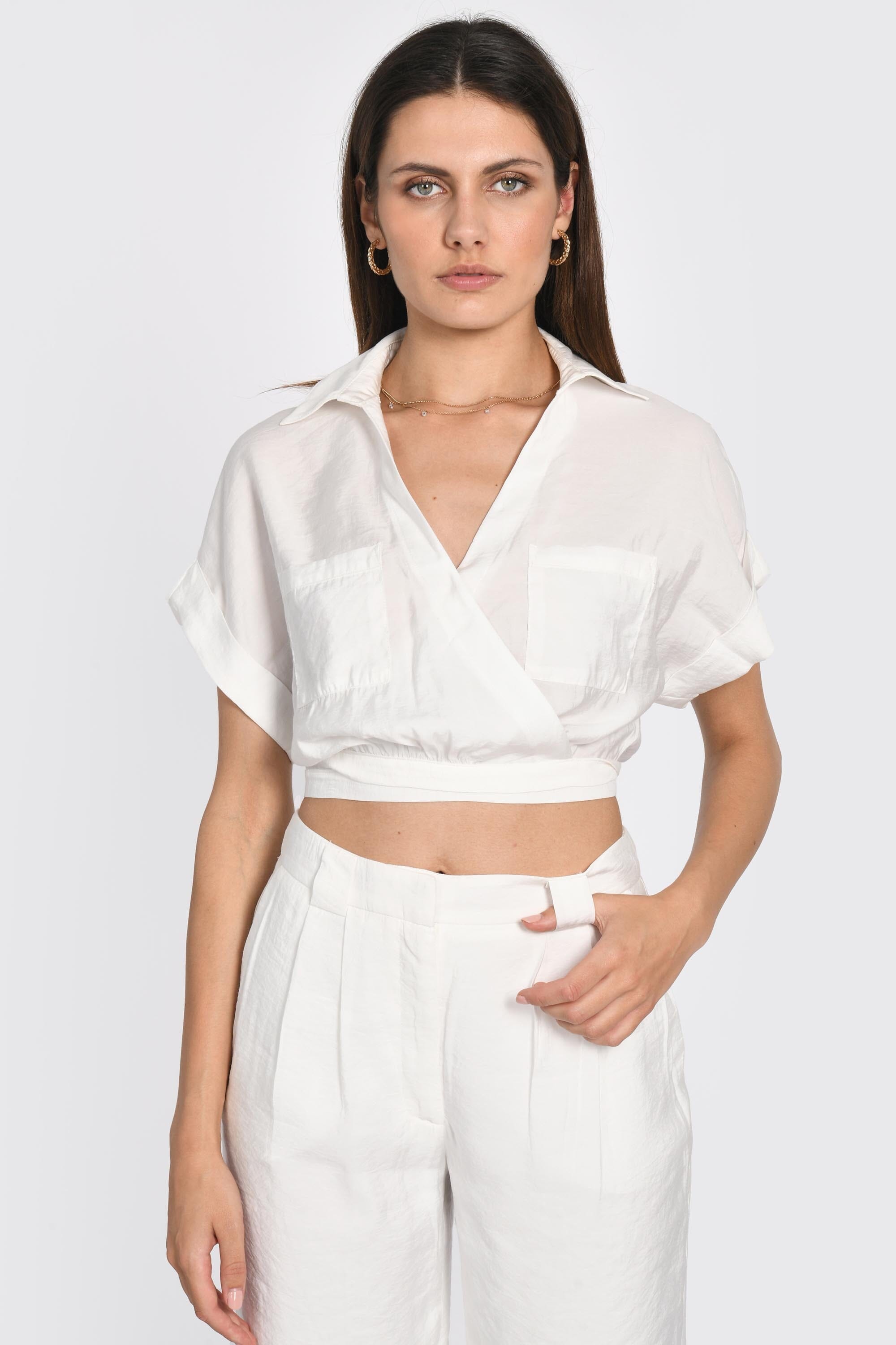 TOP CACHE-CŒUR LILOU OFF WHITE TOP KOOKAI Mode Kookai