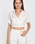 TOP CACHE-CŒUR LILOU OFF WHITE TOP KOOKAI Mode Kookai