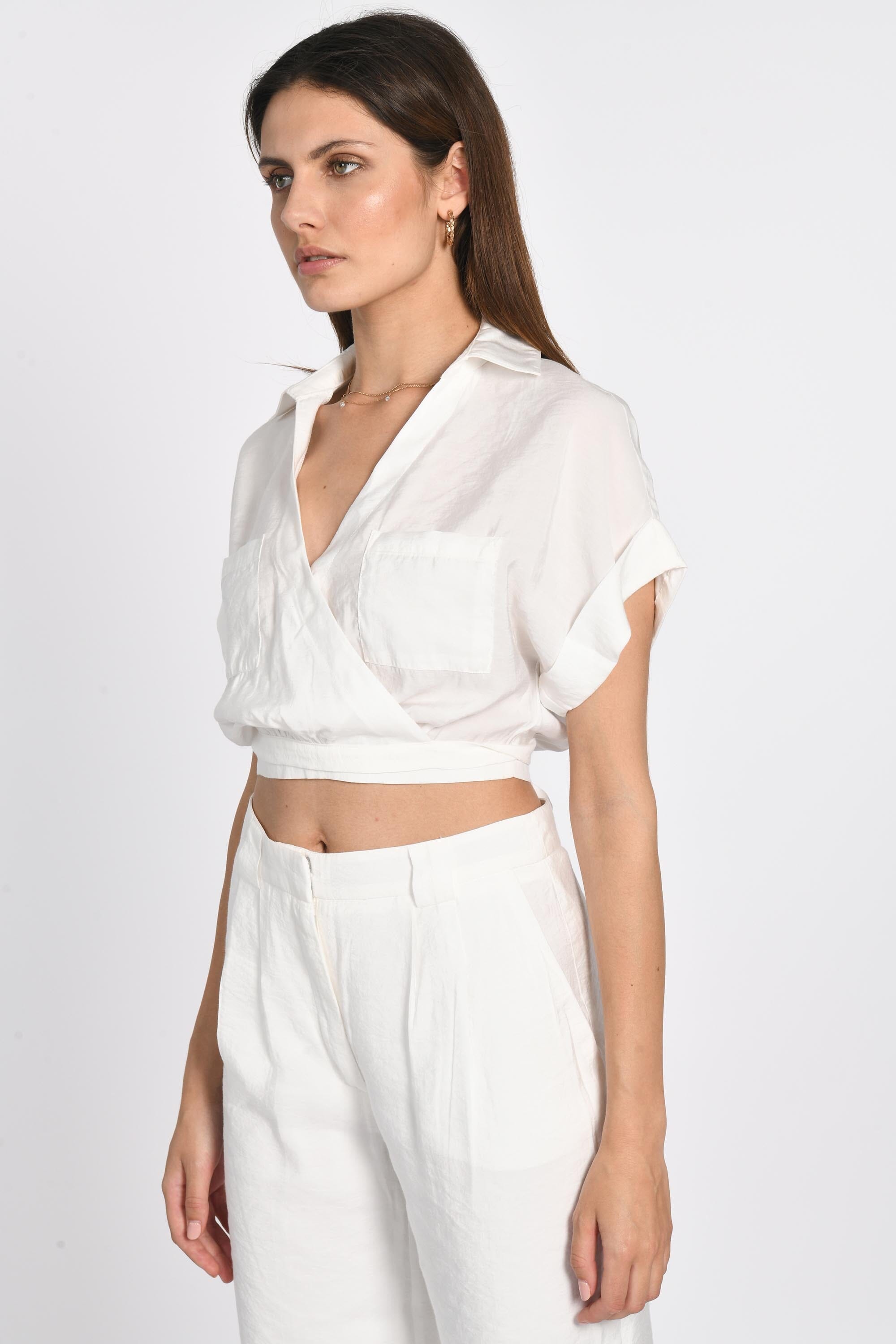 TOP CACHE-CŒUR LILOU OFF WHITE TOP KOOKAI Mode Kookai