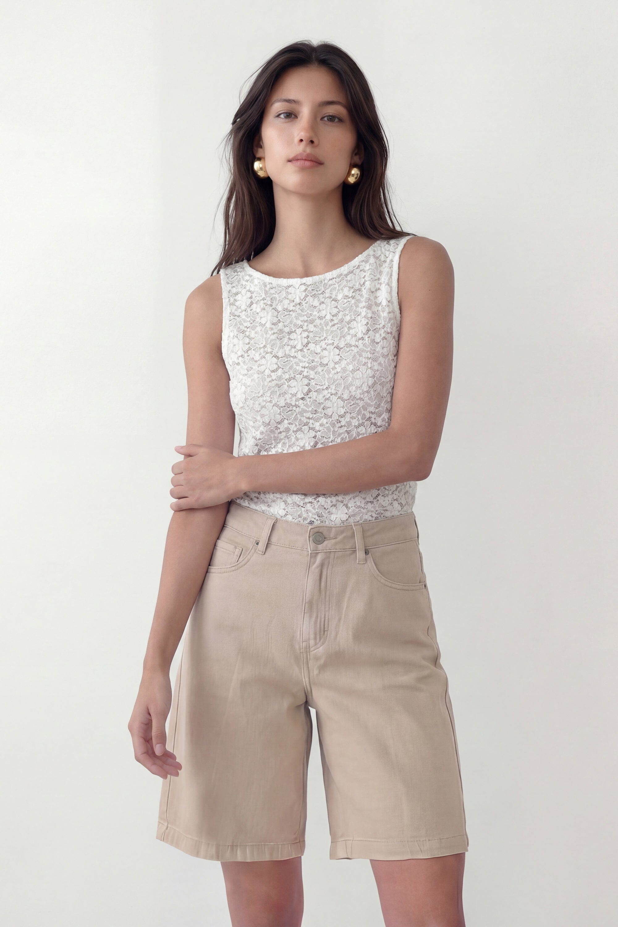 TOP - CARMEL - BLANC TEE SHIRT NEW KOOKAI Mode Kookai