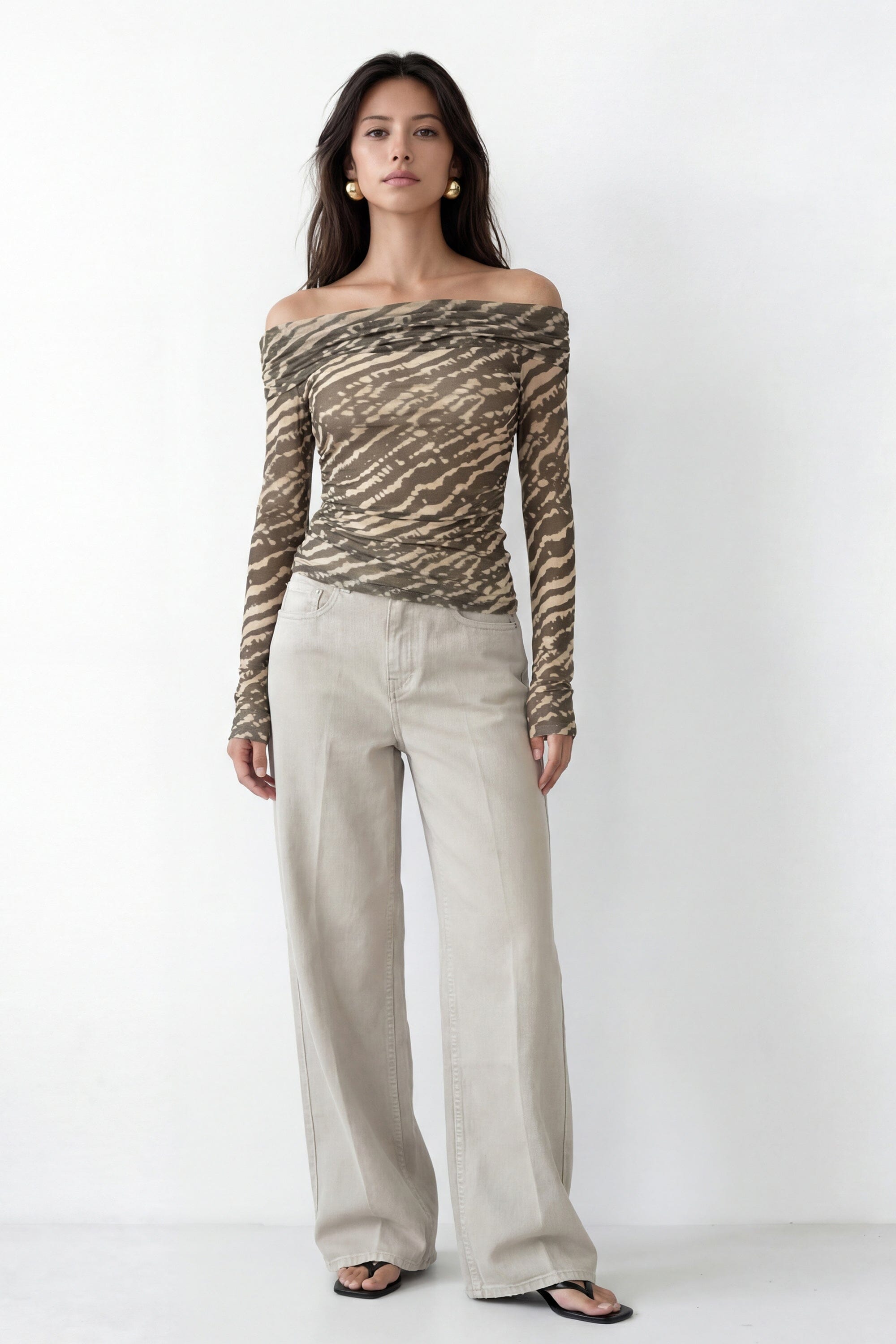 TOP - CASSIE - KAKI TOP NEW KOOKAI Mode Kookai