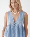 TOP - CASTILLE - BLEU TOP NEW KOOKAI Mode Kookai