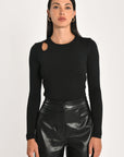 TOP CATHY NOIR TEE SHIRT NEW KOOKAI Mode Kookai