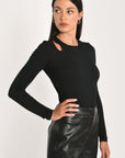 TOP CATHY NOIR TEE SHIRT NEW KOOKAI Mode Kookai