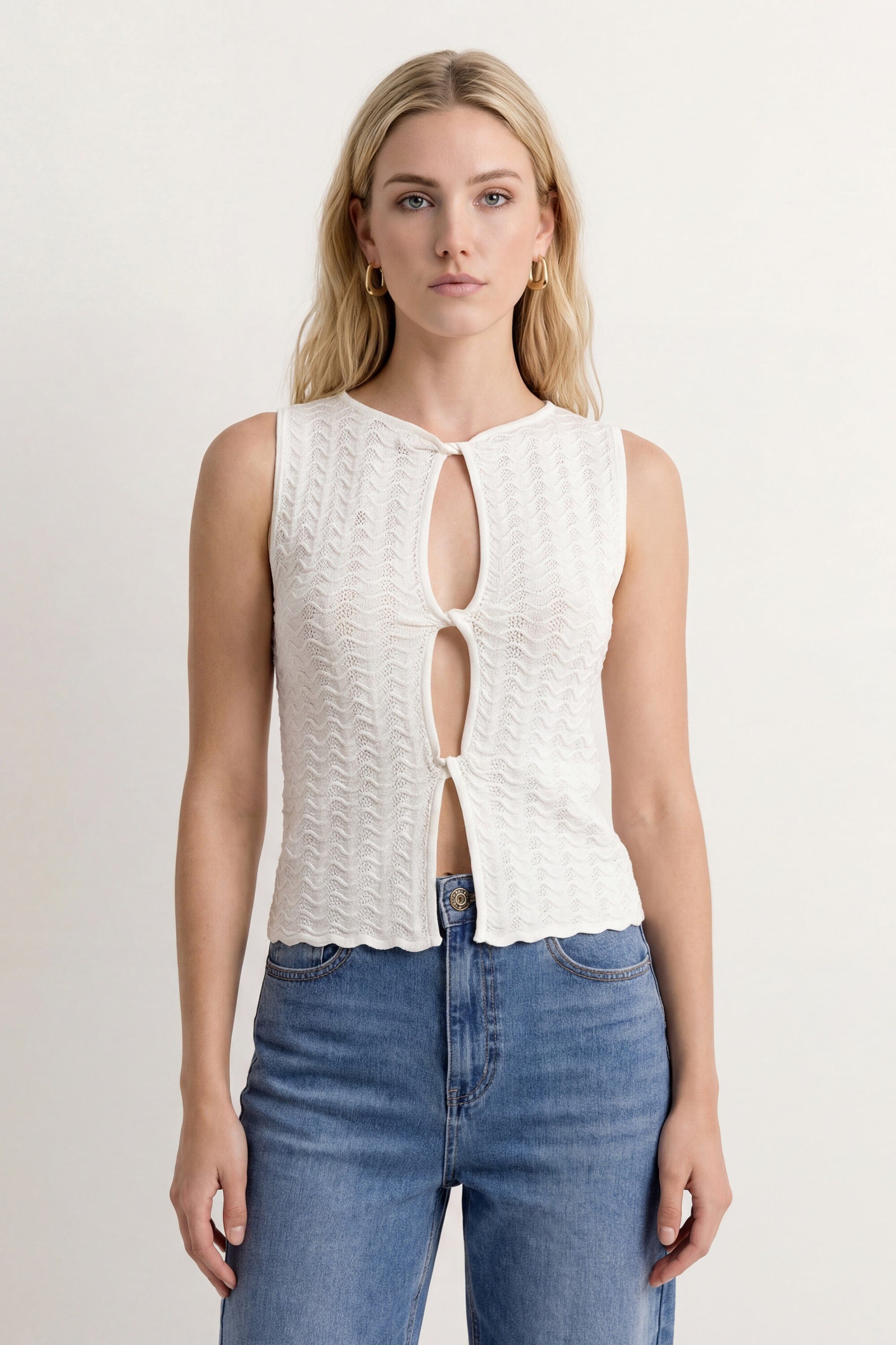 TOP - CHLOTILDA - ECRU PULL NEW KOOKAI Mode Kookai