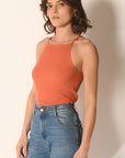 TOP COURT - TERRACOTA - ABBY TOP KOOKAI Mode Kookai