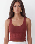 TOP CROISE - CYNTIA - TERRACOTTA PULL NEW KOOKAI Mode Kookai