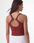 TOP CROISE - CYNTIA - TERRACOTTA PULL NEW KOOKAI Mode Kookai