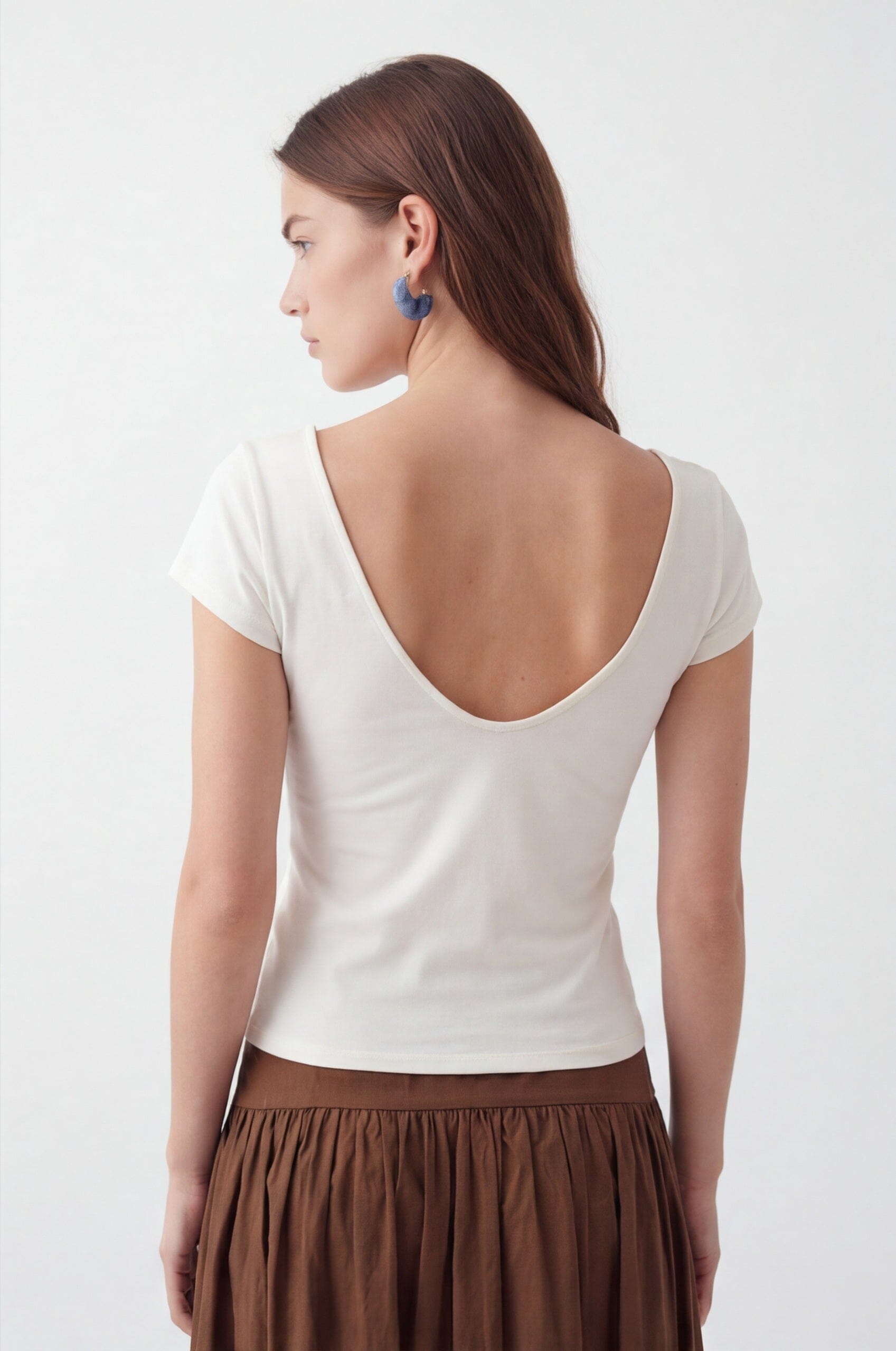 TOP - CRYSTA - ECRU TEE SHIRT NEW KOOKAI Mode Kookai