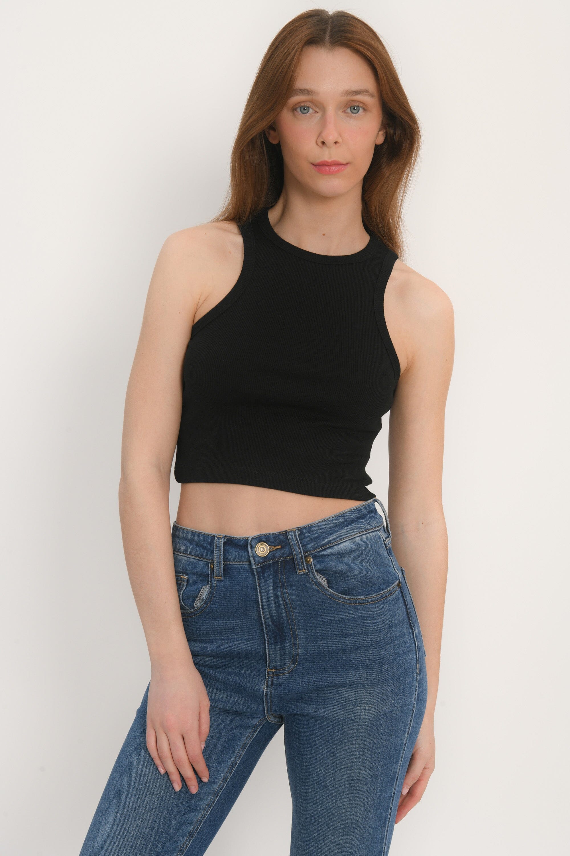 TOP DOS NU - ARIZONA - NOIR TEE SHIRT KOOKAI Mode Kookai