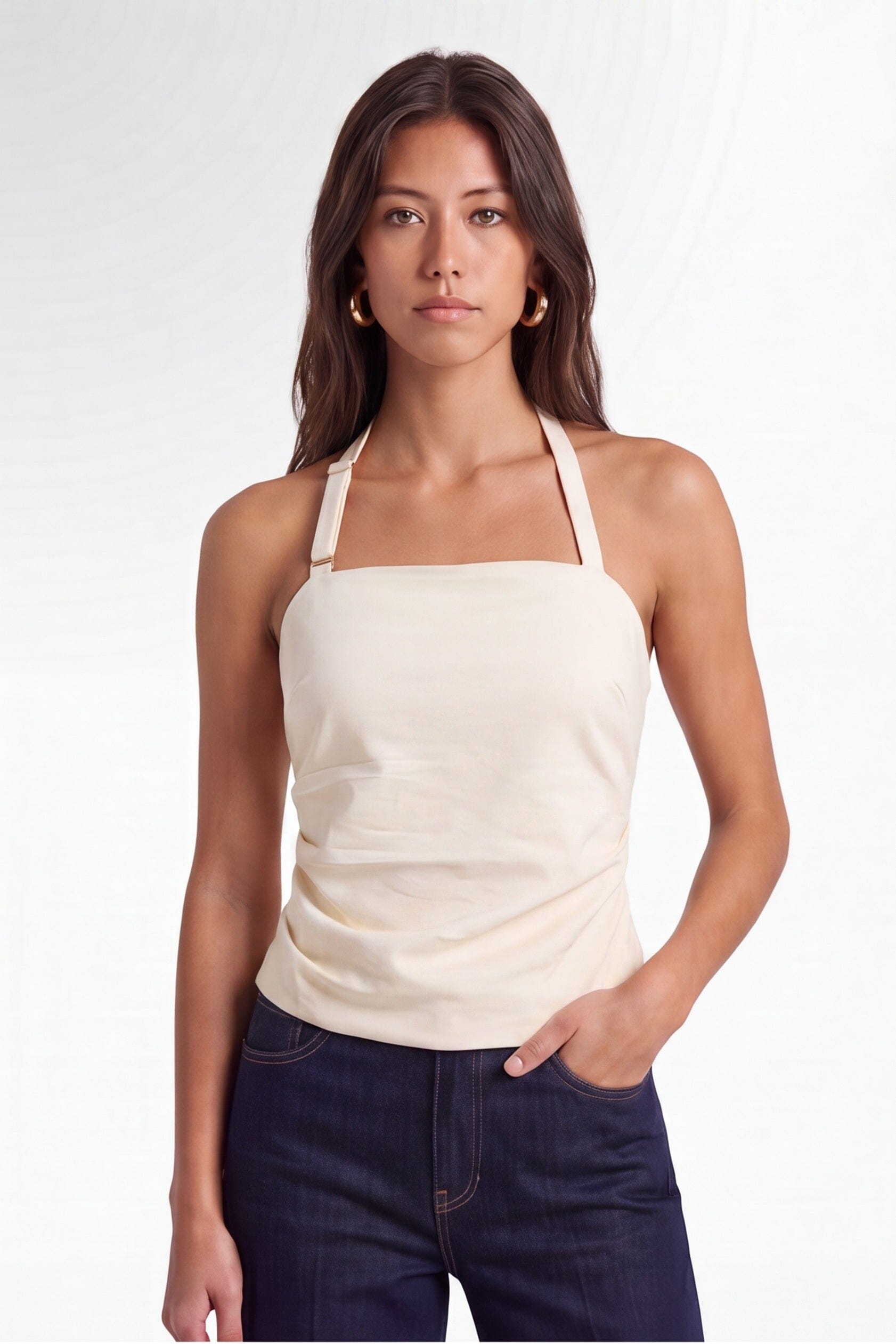 TOP DOS NU CLARENCE - CREME TOP NEW KOOKAI Mode Kookai