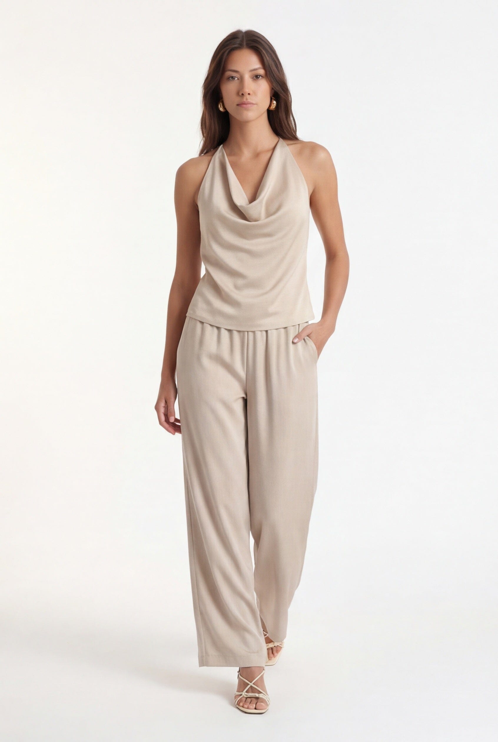 TOP DOS NU - CRYSTAL - BEIGE TOP NEW KOOKAI Mode Kookai