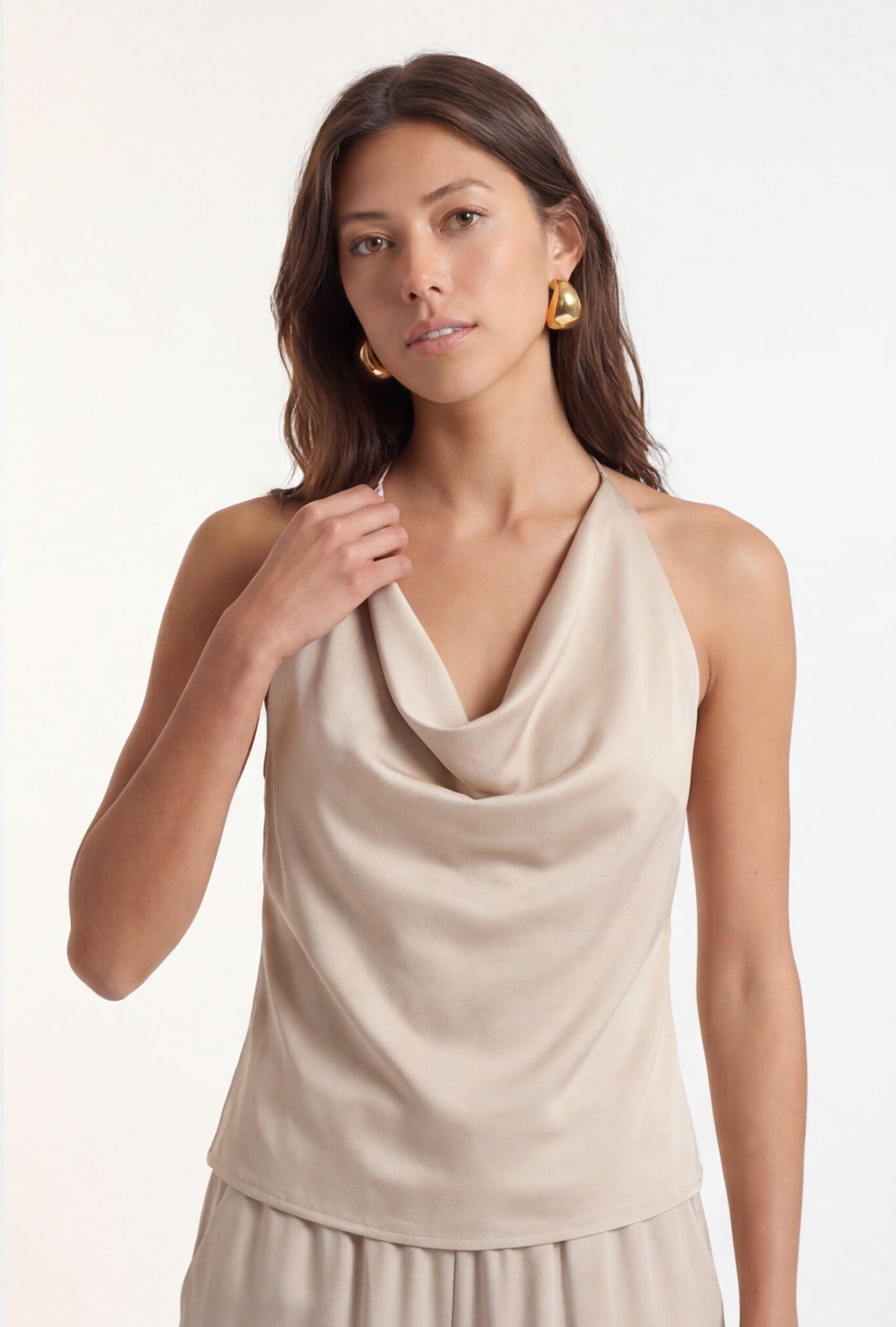 TOP DOS NU - CRYSTAL - BEIGE TOP NEW KOOKAI Mode Kookai