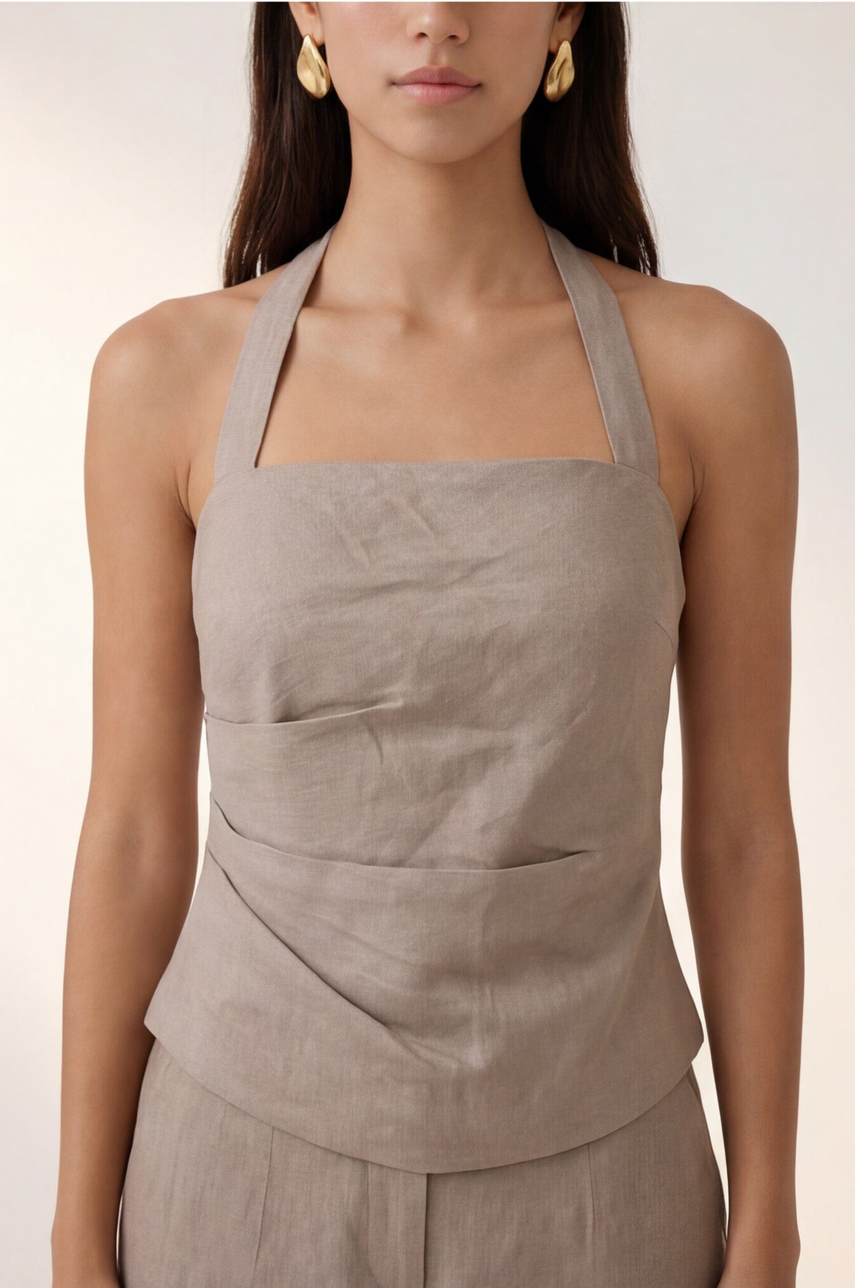 TOP DOS NU LIN - CHELSEA - TAUPE TOP NEW KOOKAI Mode Kookai