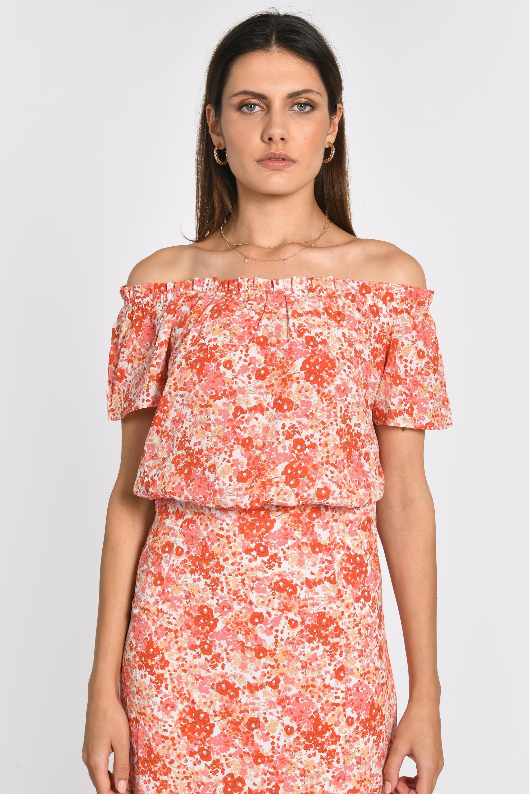 TOP HELEN MULTI CORAIL TOP NEW KOOKAI Mode Kookai