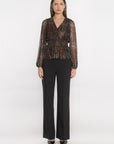 TOP - JANET - MULTI GOLD TOP NEW KOOKAI Mode Kookai