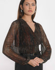 TOP - JANET - MULTI GOLD TOP NEW KOOKAI Mode Kookai