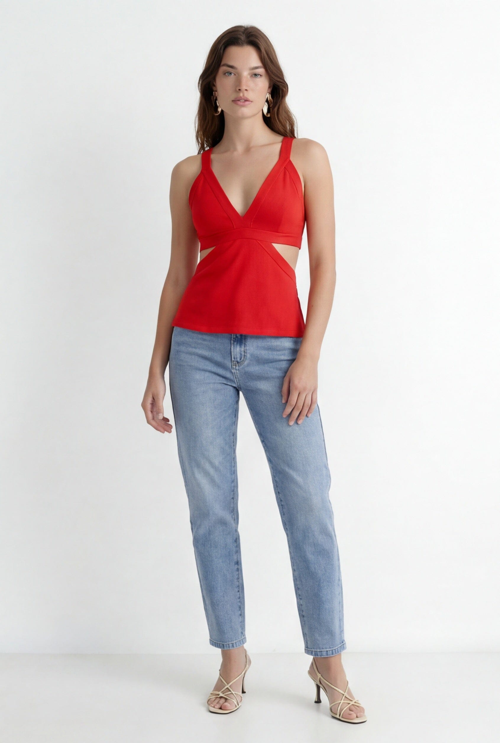 TOP LACE - CANDY - ROUGE TOP NEW KOOKAI Mode Kookai