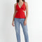 TOP LACE - CANDY - ROUGE TOP NEW KOOKAI Mode Kookai
