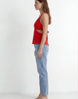 TOP LACE - CANDY - ROUGE TOP NEW KOOKAI Mode Kookai