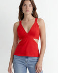 TOP LACE - CANDY - ROUGE TOP NEW KOOKAI Mode Kookai