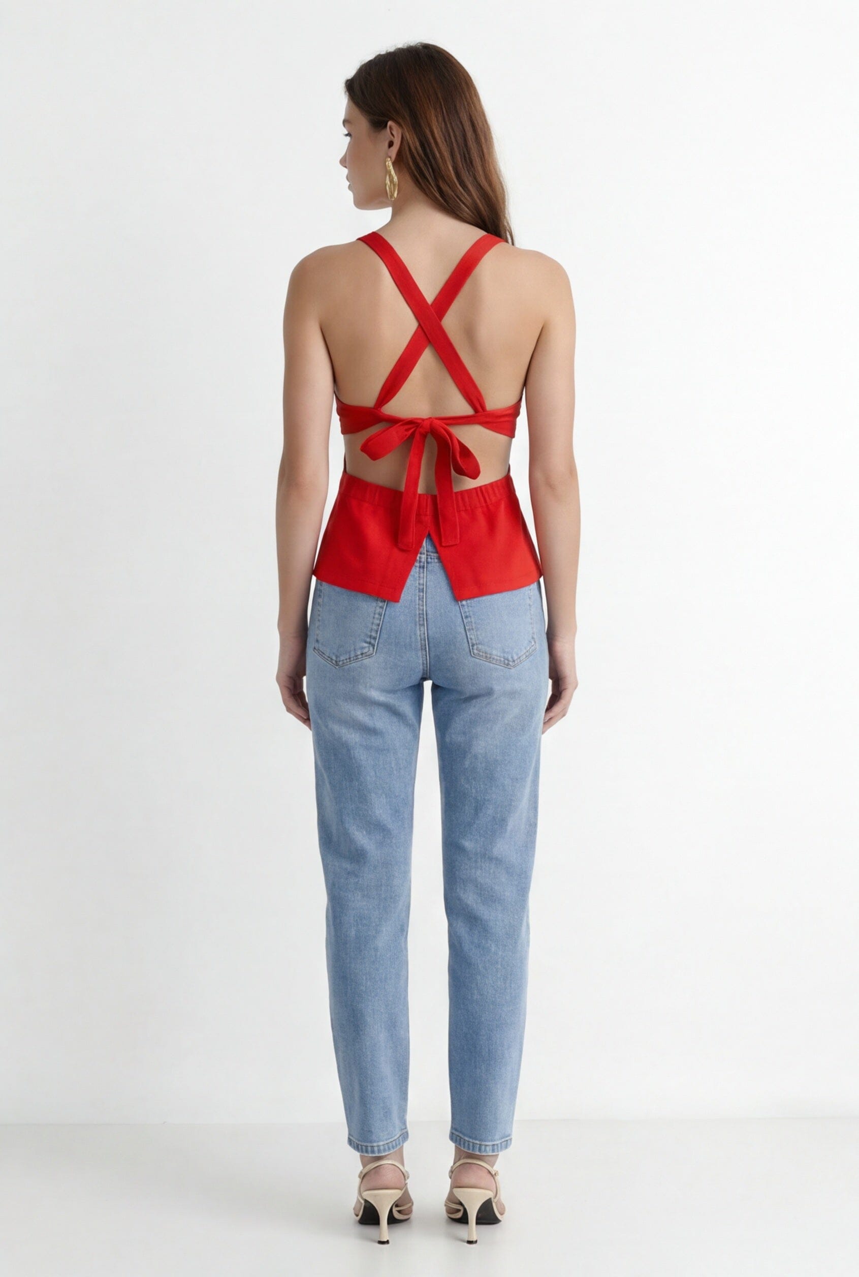 TOP LACE - CANDY - ROUGE TOP NEW KOOKAI Mode Kookai