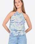 TOP LEANDRA BLEU TOP KOOKAI Mode Kookai