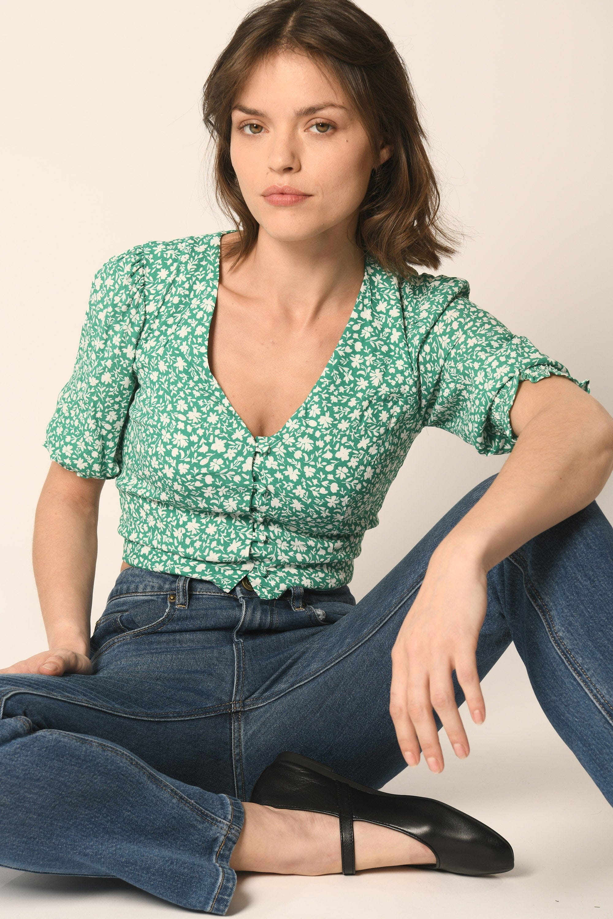 TOP LIBERTY - VERT - AURELE TOP NEW KOOKAI Mode Kookai