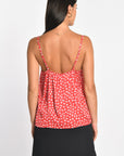 TOP LILY FLEURS LIBERTY ROUGE TOP NEW KOOKAI Mode Kookai