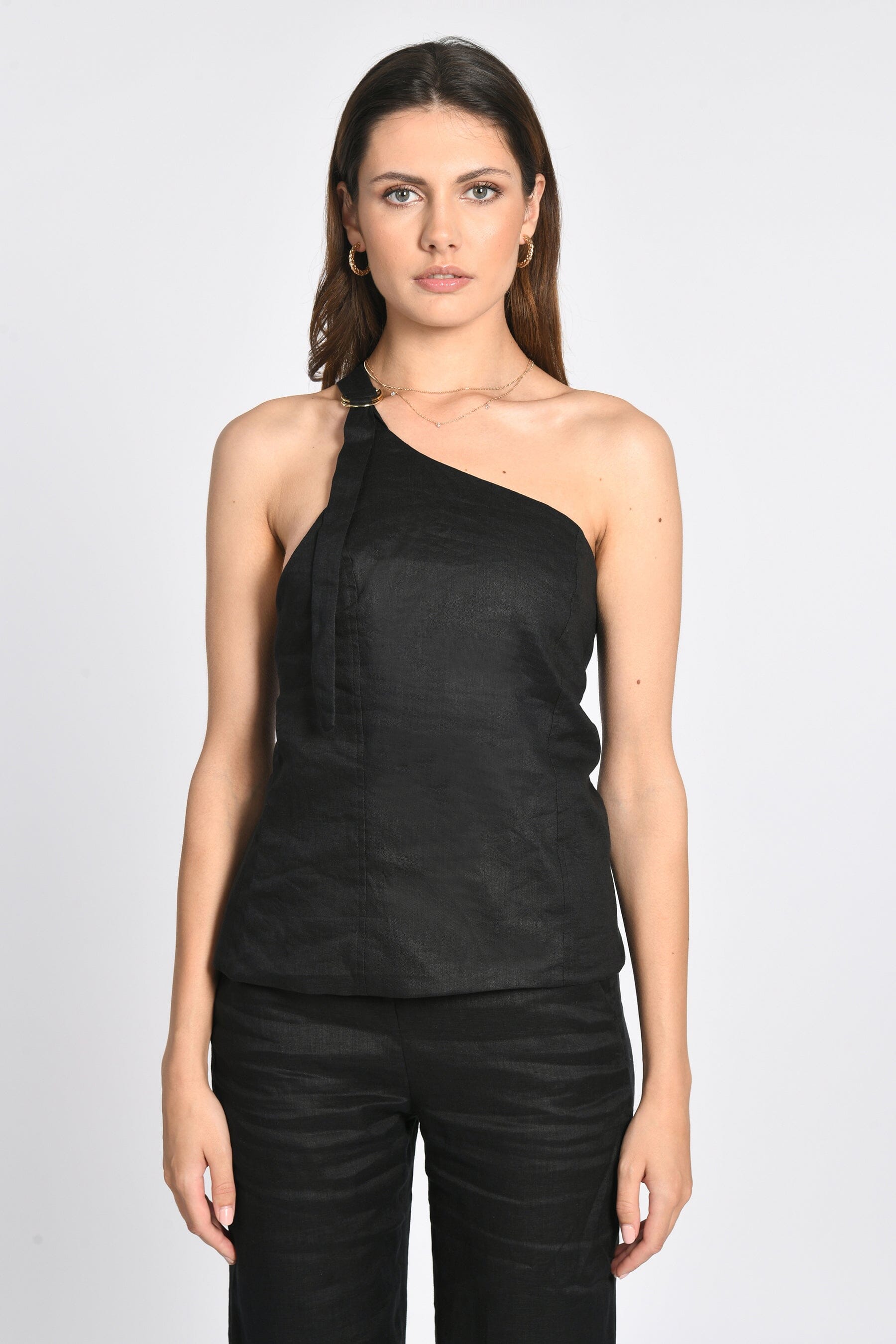 TOP LIN WASHED TAHIA BLACK TOP KOOKAI Mode Kookai