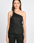 TOP LIN WASHED TAHIA BLACK TOP KOOKAI Mode Kookai