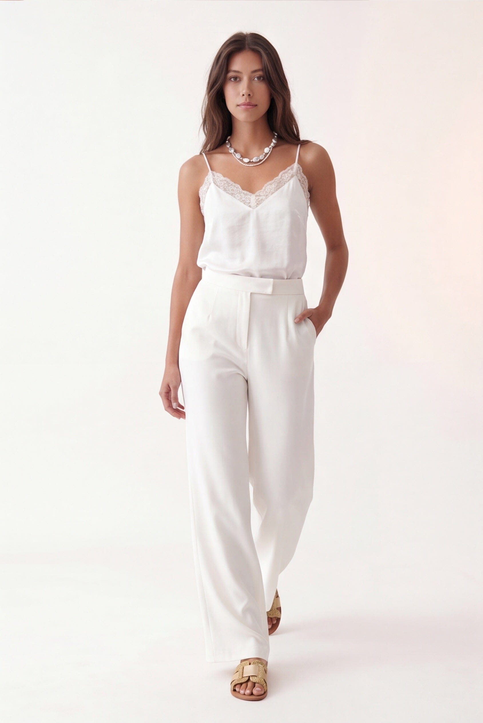 TOP LINGERIE - COSY - ECRU TOP NEW KOOKAI Mode Kookai