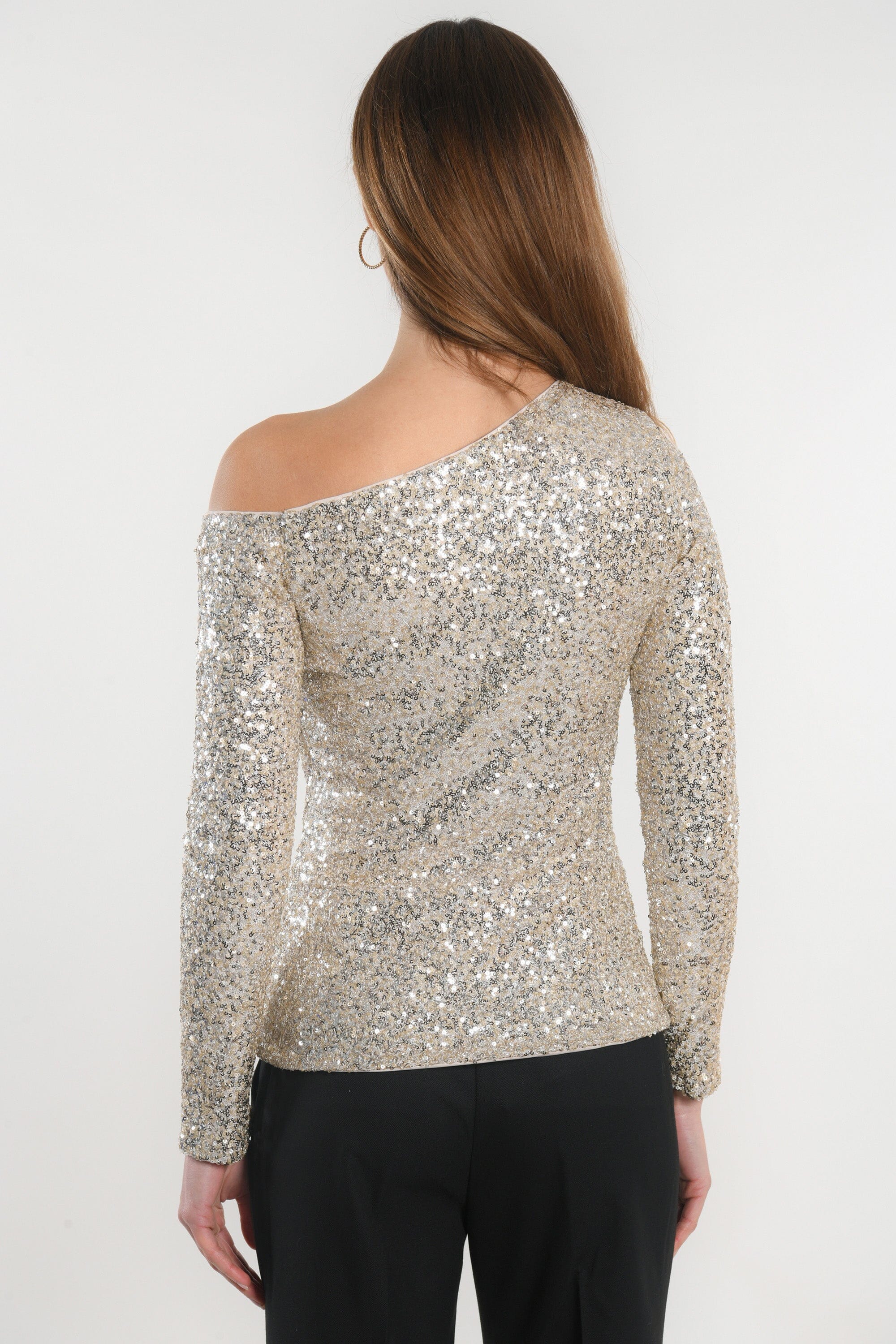 TOP MANCHES LONGUES - JAY - SILVER/GOLD TOP NEW KOOKAI Mode Kookai