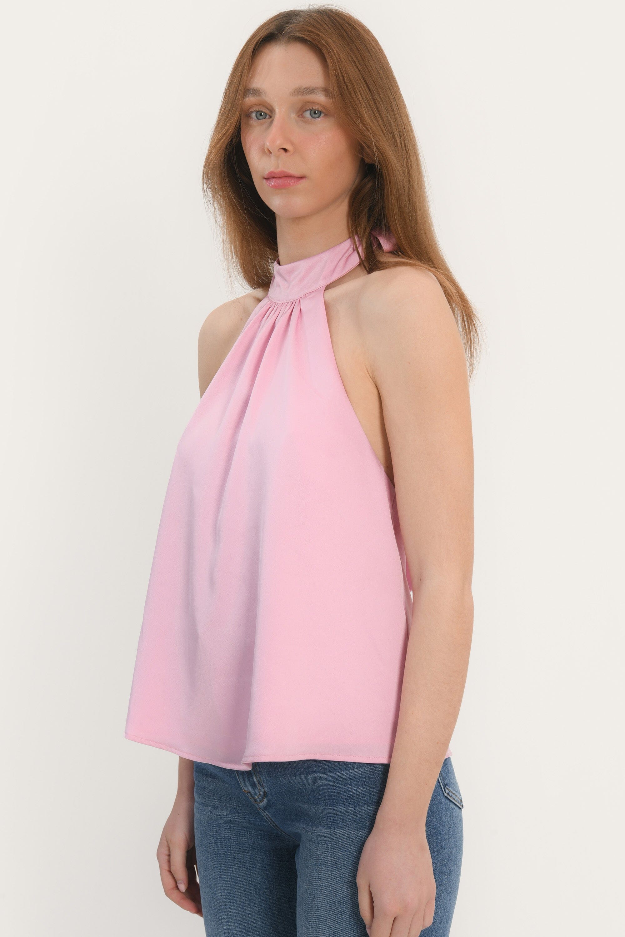 TOP NOEUD - ALLEGRA - ROSE CLAIR TOP NEW KOOKAI Mode Kookai