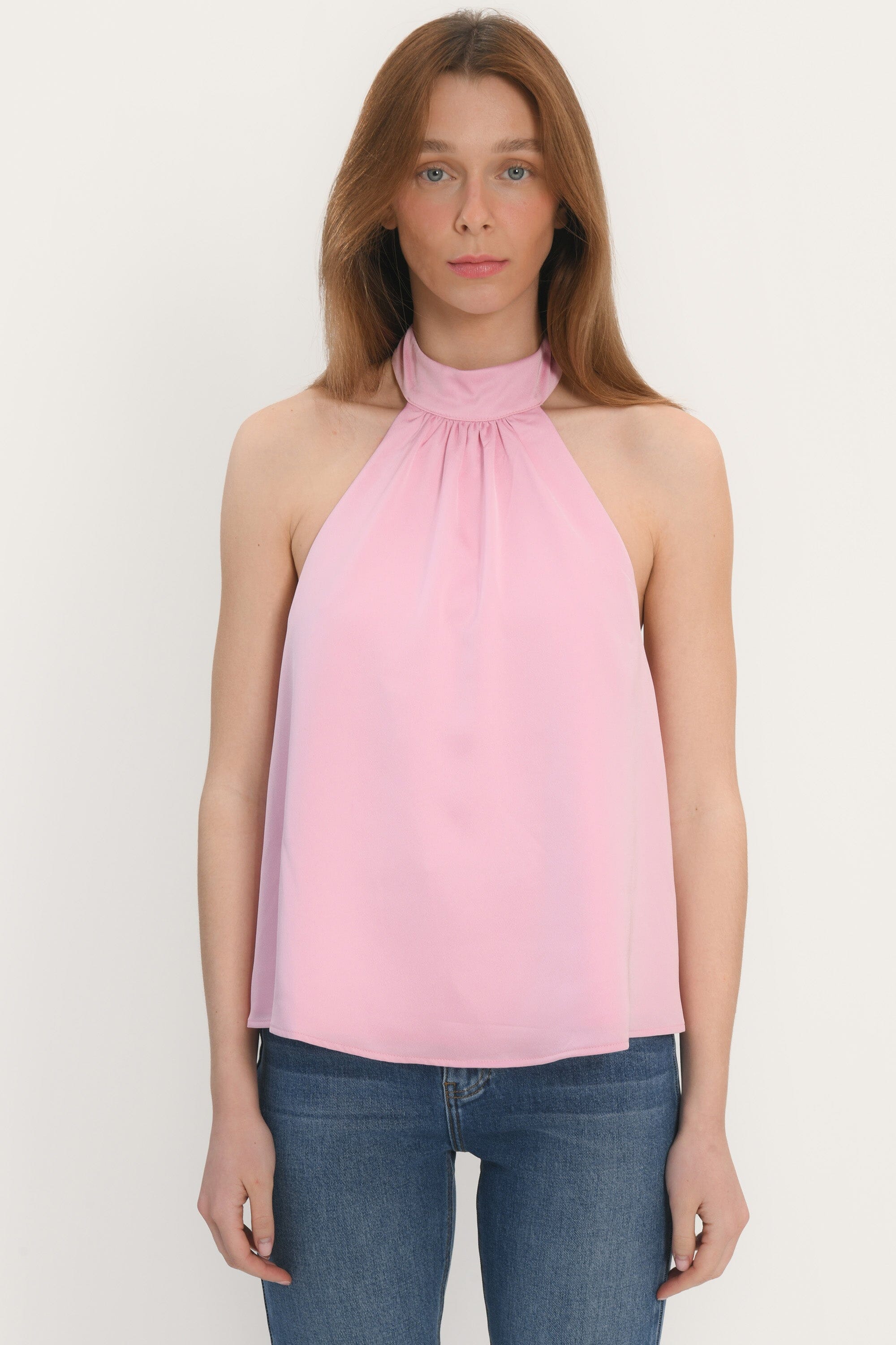 TOP NOEUD - ALLEGRA - ROSE CLAIR TOP NEW KOOKAI Mode Kookai