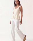 TOP NOEUD - CRYSTA - ECRU TEE SHIRT NEW KOOKAI Mode Kookai