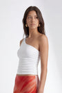 TOP ONE SHLOUDER - CHARLENE - ECRU TEE SHIRT NEW KOOKAI Mode Kookai