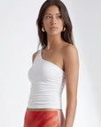 TOP ONE SHLOUDER - CHARLENE - ECRU TEE SHIRT NEW KOOKAI Mode Kookai