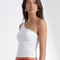 TOP ONE SHLOUDER - CHARLENE - CELADON TEE SHIRT NEW KOOKAI Mode Kookai