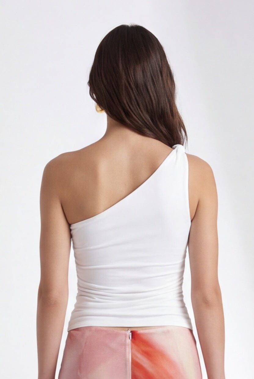TOP ONE SHLOUDER - CHARLENE - ECRU TEE SHIRT NEW KOOKAI Mode Kookai