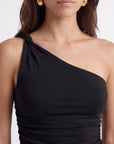TOP ONE SHLOUDER - CHARLENE - NOIR TEE SHIRT NEW KOOKAI Mode Kookai