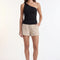 TOP ONE SHLOUDER - CHARLENE - ECRU TEE SHIRT NEW KOOKAI Mode Kookai