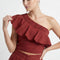 TOP ONE SHOULDER - CALETA - BRIQUE TOP NEW KOOKAI Mode Kookai