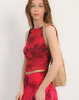 TOP RESILLE - ADRIANA - FUSCHIA TOP NEW KOOKAI Mode Kookai